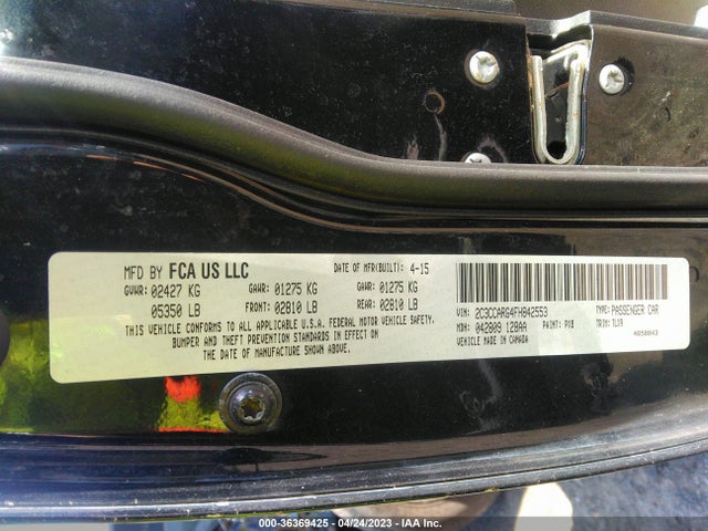 Chrysler 300 Limited 2015 2C3CCARG4FH842553 Image 9