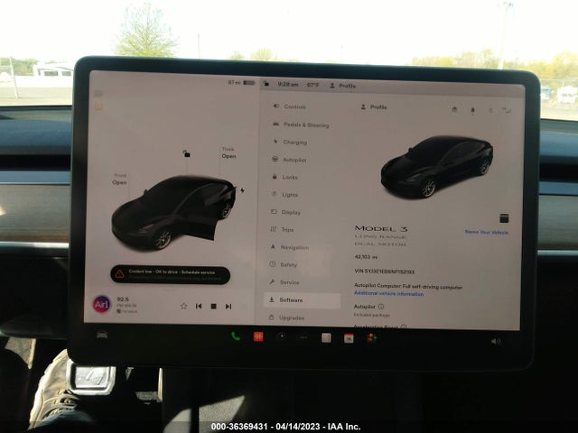 Tesla Model 3 Long Range 2022 5YJ3E1EB6NF152193 Image 8