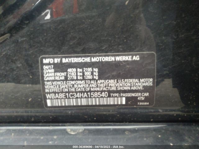 WBA8E1C34HA158540 BMW 3 Series 330e Iperformance