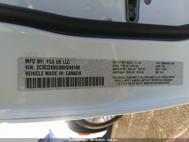 Dodge Charger Sxt 2022 2C3CDXBG8NH248198 Image 9