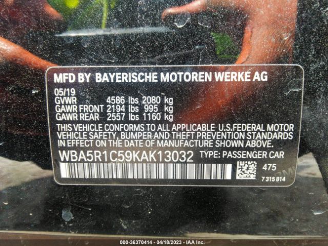 WBA5R1C59KAK13032 BMW 3 Series 330i