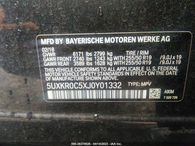 5UXKR0C5XJ0Y01332 BMW X5 Xdrive35i