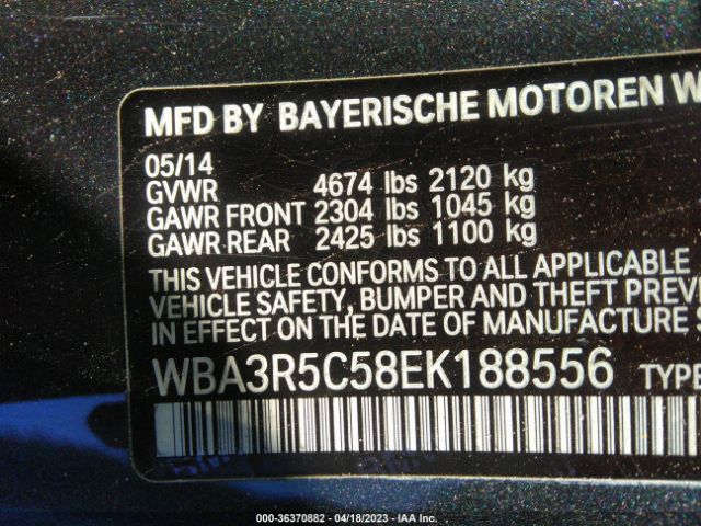 WBA3R5C58EK188556 BMW 4 Series 435i Xdrive