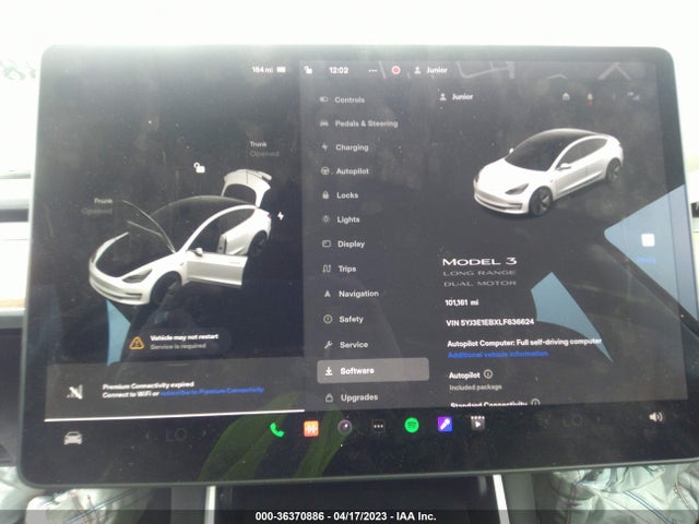 Tesla Model 3 Long Range 2020 5YJ3E1EBXLF636624 Image 9
