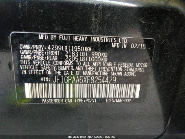JF1GPAA6XF8254429 Subaru Impreza Wagon 2.0i