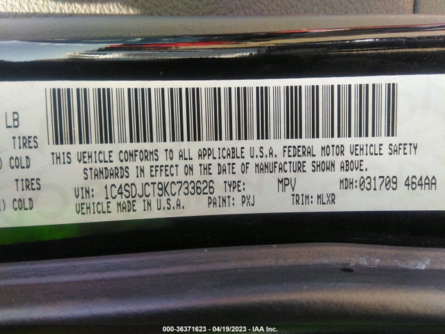 Dodge Durango R/t 2019 1C4SDJCT9KC733626 Image 9