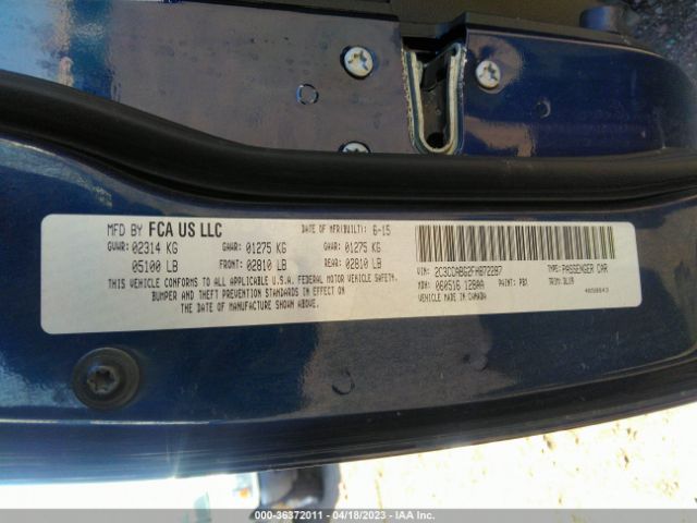 2C3CCABG2FH872287 Chrysler 300 300s