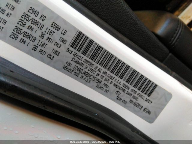 1C4RDJAG9HC797288 Dodge Durango Sxt