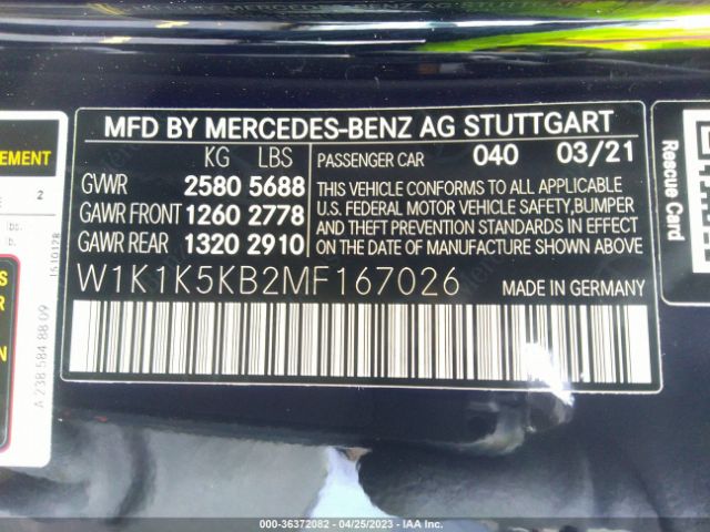 W1K1K5KB2MF167026 Mercedes-Benz E-class E 450