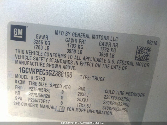 Chevrolet Silverado 1500 Custom 2016 1GCVKPEC5GZ388196 Image 11