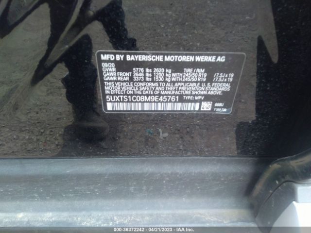 5UXTS1C08M9E45761 BMW X3 Xdrive30e