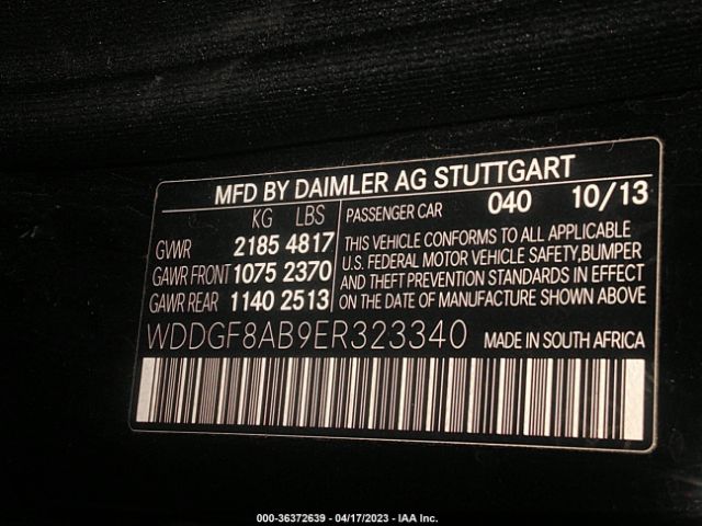 WDDGF8AB9ER323340 Mercedes-Benz C-class C 300