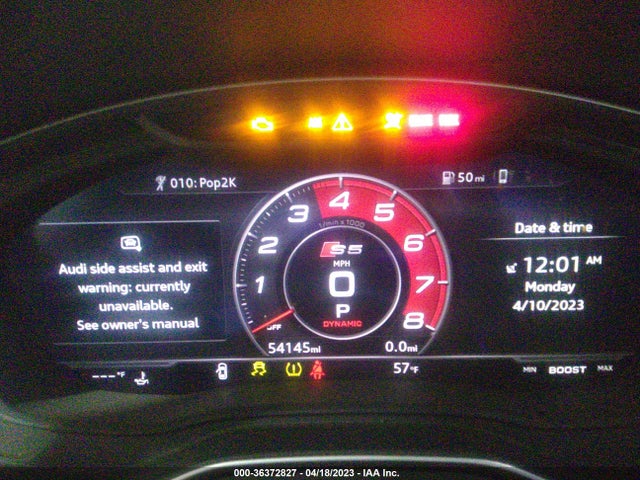 WAUY4GF58JN016435 Audi S5 Cabriolet Premium Plus
