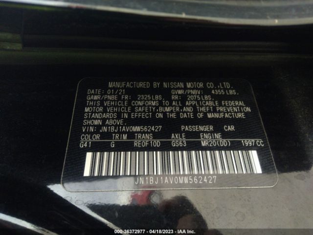 JN1BJ1AV0MW562427 Nissan Rogue Sport S