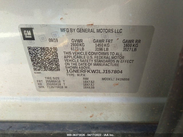 Chevrolet Traverse Ls 2020 1GNERFKW3LJ157804 Image 9