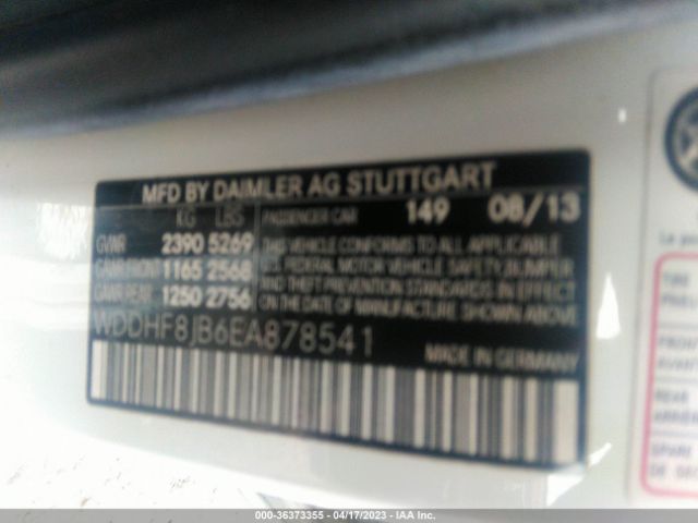WDDHF8JB6EA878541 Mercedes-Benz E-class E 350
