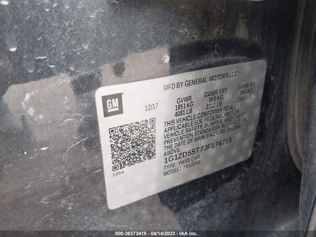 Chevrolet MALIBU LT 2018 1G1ZD5ST7JF174719 Image 10