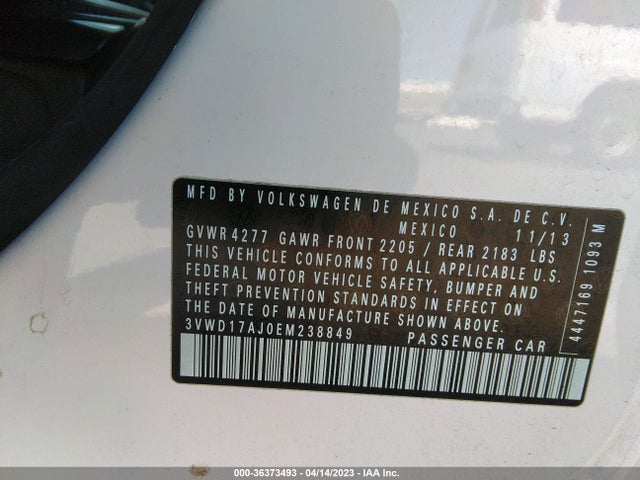 3VWD17AJ0EM238849 Volkswagen Jetta Sedan Se W/connectivity