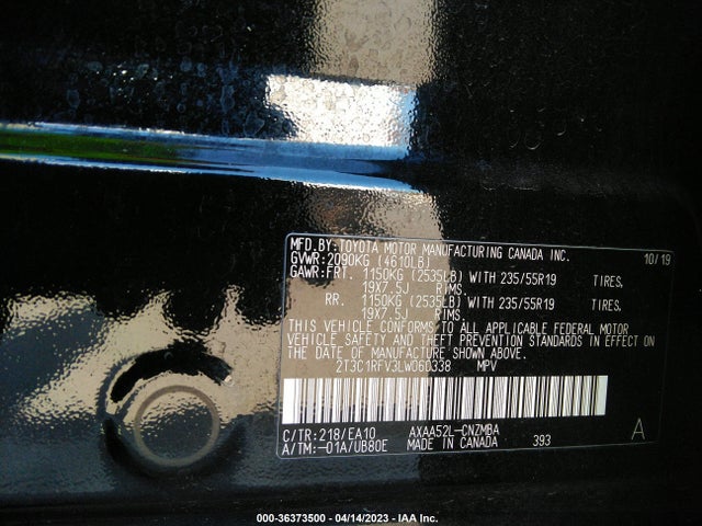 Toyota Rav4 Xle Premium 2020 2T3C1RFV3LW060338 Image 9