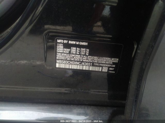WBS83CH0XNCJ43651 BMW M5
