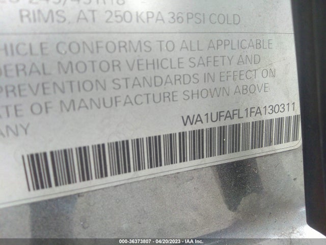 WA1UFAFL1FA130311 Audi Allroad Premium Plus