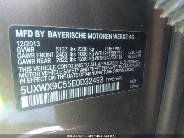 5UXWX9C55E0D32493 BMW X3 Xdrive28i
