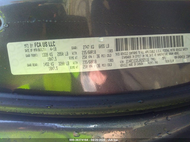 2C4RC1EG5JR292116 Chrysler Pacifica Touring L Plus