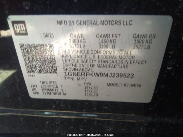 Chevrolet Traverse Ls 2021 1GNERFKW9MJ239523 Image 10