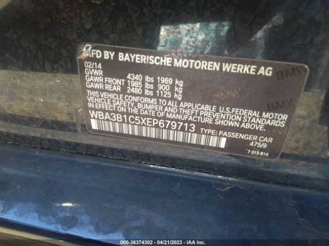WBA3B1C5XEP679713 BMW 3 Series 320i