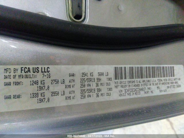 3C4PDDEGXGT244817 Dodge Journey R/t
