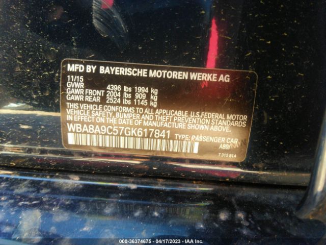 WBA8A9C57GK617841 BMW 3 Series 320i