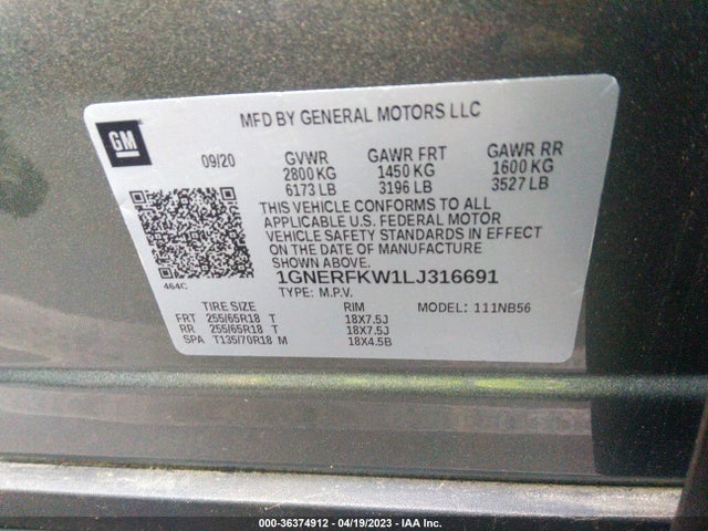 Chevrolet Traverse Ls 2020 1GNERFKW1LJ316691 Image 9