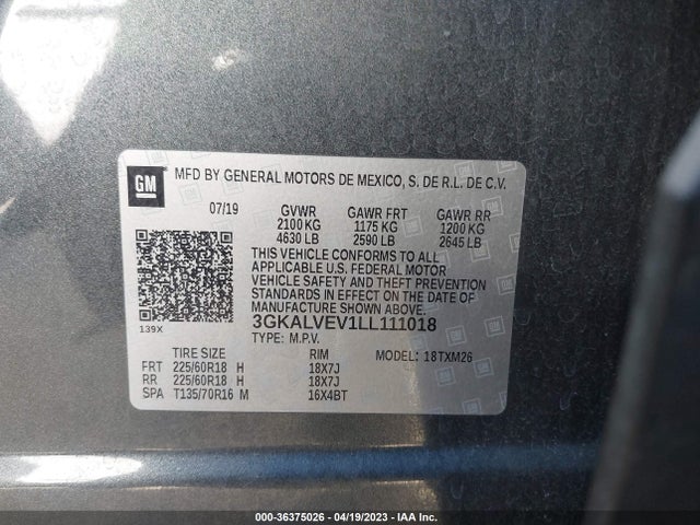 GMC Terrain Slt 2020 3GKALVEV1LL111018 Image 9