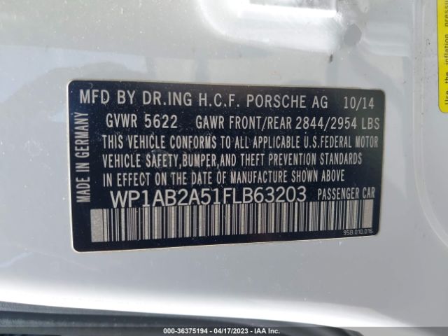 WP1AB2A51FLB63203 Porsche MACAN S