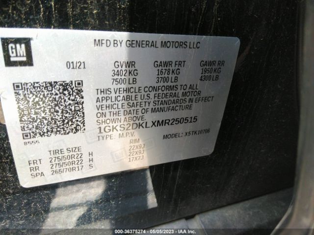 1GKS2DKLXMR250515 GMC YUKON DENALI