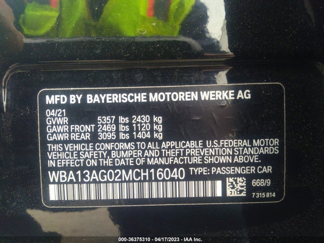 BMW 5 Series 530e 2021 WBA13AG02MCH16040 Image 9