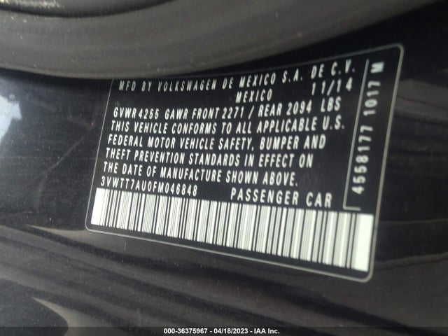 3VWTT7AU0FM046848 Volkswagen Golf Gti Se