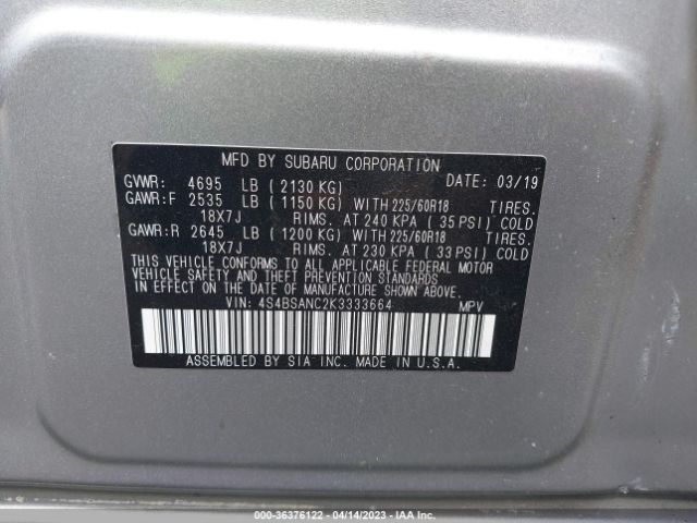 4S4BSANC2K3333664 Subaru Outback Limited