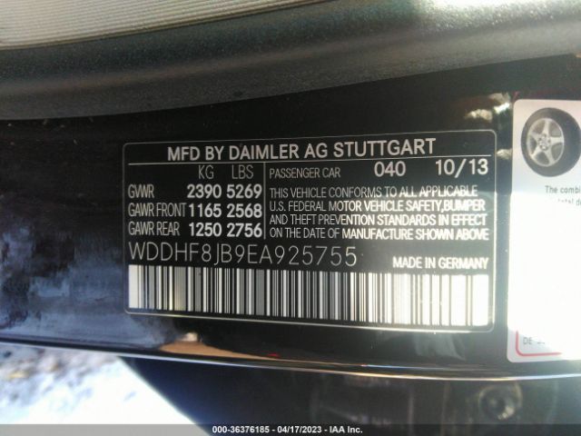 WDDHF8JB9EA925755 Mercedes-Benz E-class E 350