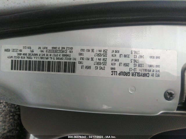 Dodge Grand Caravan Sxt 30th Anniversary 2014 2C4RDGCG9ER233210 Image 11