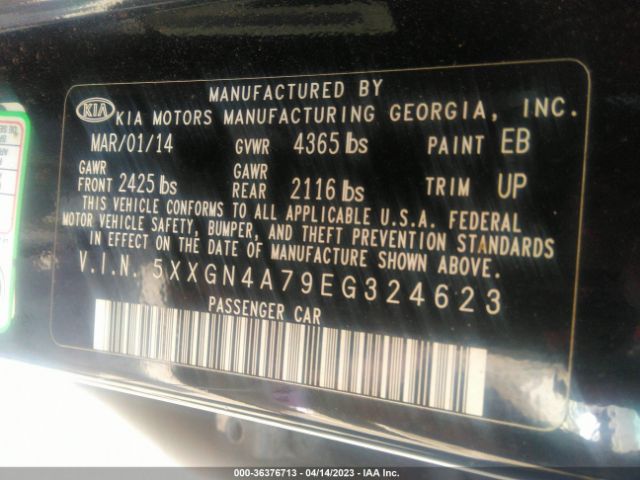 5XXGN4A79EG324623 KIA OPTIMA EX