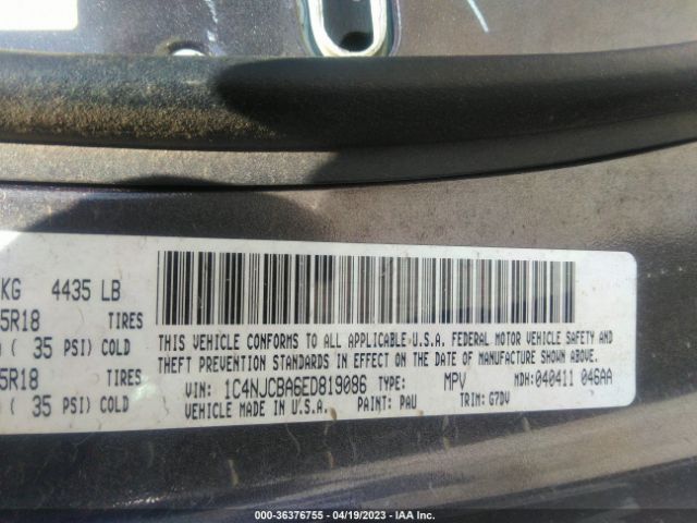 1C4NJCBA6ED819086 Jeep Compass Altitude