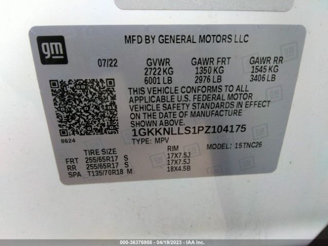 1GKKNLLS1PZ104175 GMC Acadia At4