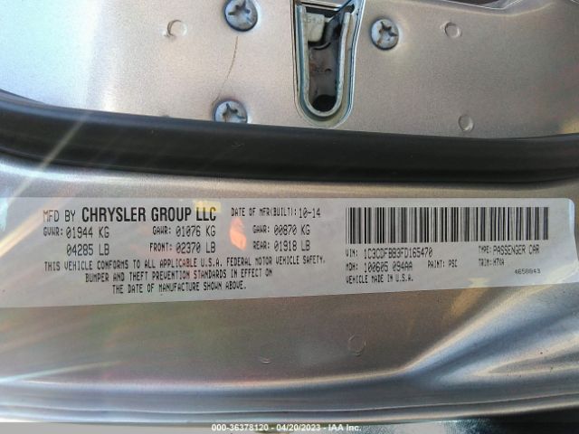 1C3CDFBB3FD165470 Dodge DART SXT