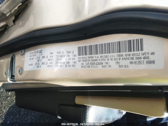 2015 JEEP CHEROKEE LIMITED VIN: 1C4PJMDB9FW636484