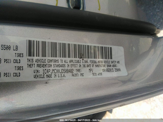 1C4PJMCXXJD508482 Jeep Cherokee Latitude