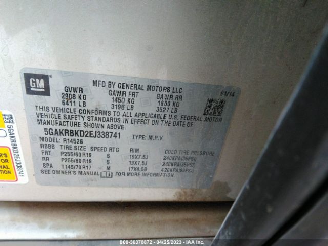5GAKRBKD2EJ338741 Buick Enclave Leather