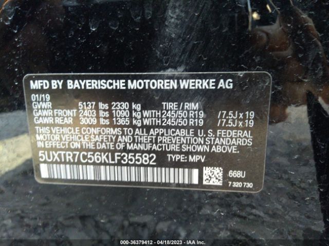 5UXTR7C56KLF35582 BMW X3 Sdrive30i
