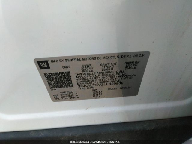 3GKALTEV2LL329800 GMC Terrain Sle