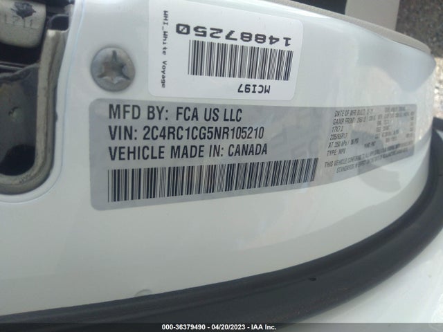 2022 Chrysler Voyager, VIN: 2C4RC1CG5NR105210